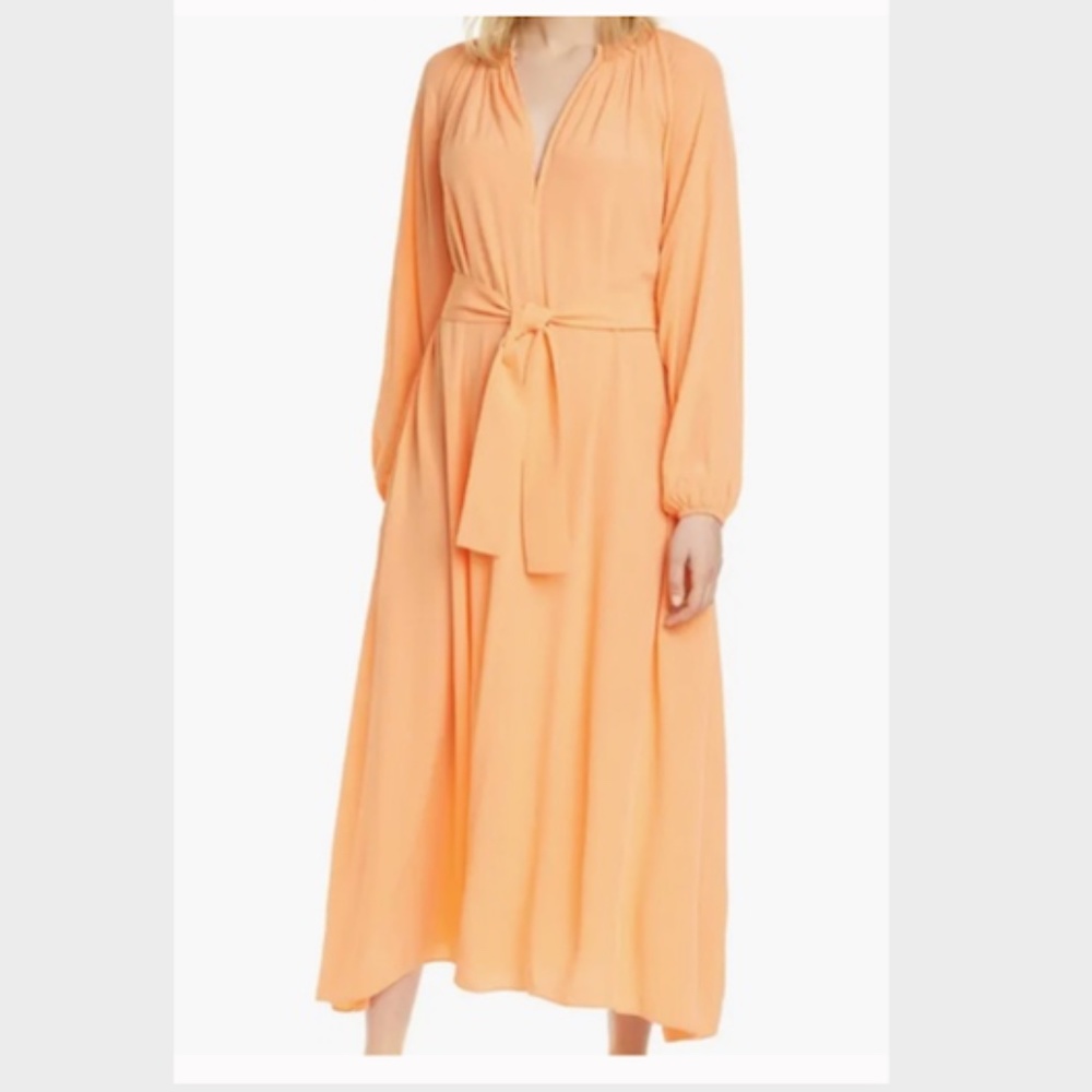 Samsøe Samsøe Kaia Dobby Long Sleeve Midi Dress